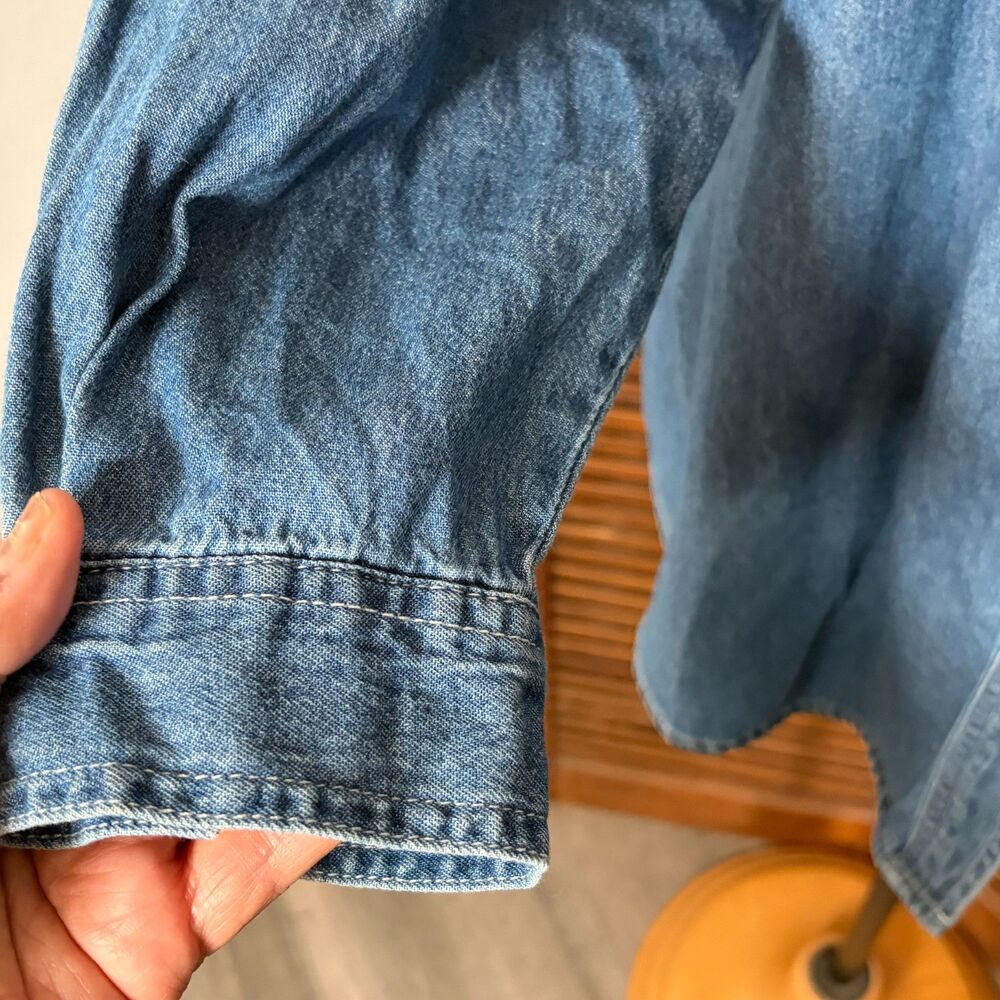 Disney Vintage Winnie the Pooh Denim and Corduroy Button Up Plus Sie 22/24 - Picture 9 of 15